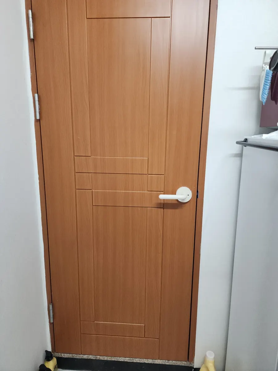 방문 손잡이 고장 — 욕실 문 전체